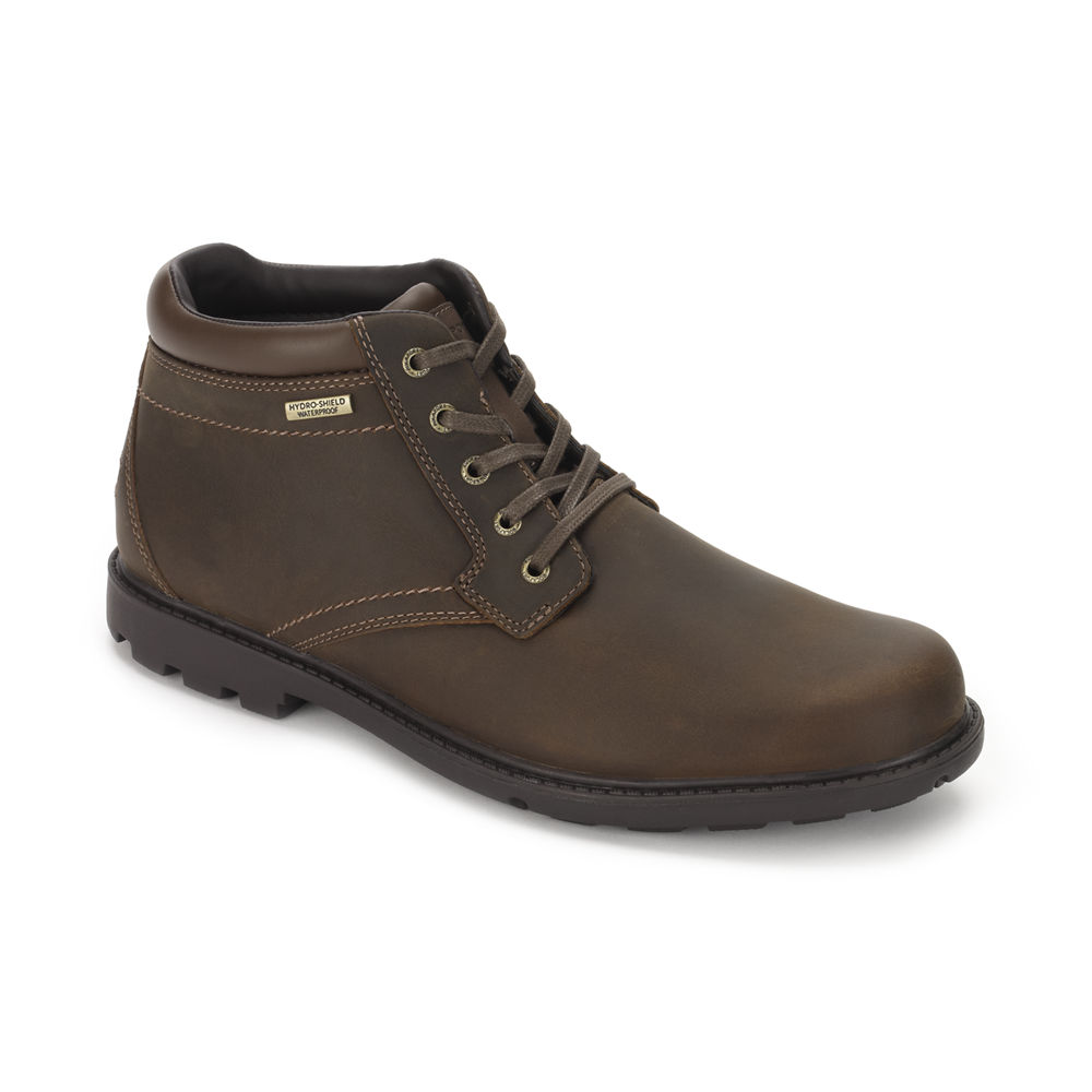 Rockport Boots For Mens Brown - Rugged Bucks Waterproof - CH5234867